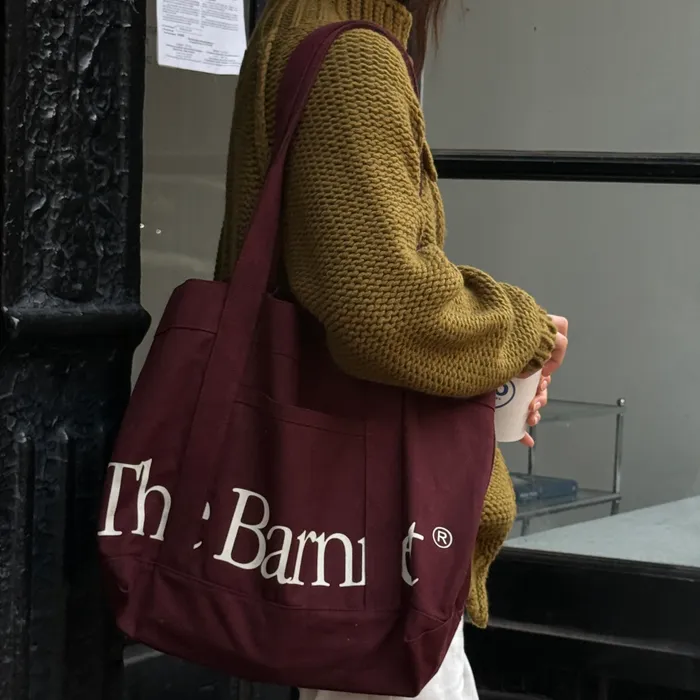 【購入特典】Canvas Baren Tote Bag_Burgundy