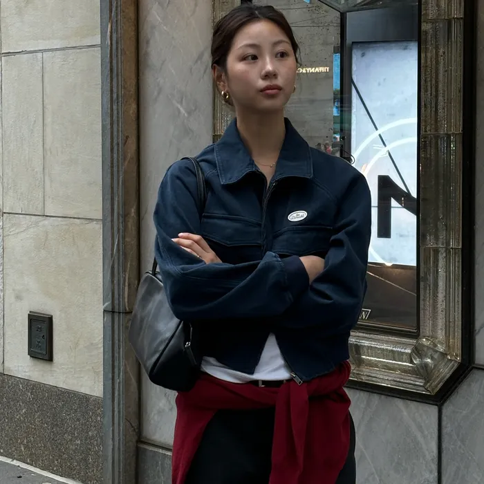 Tessie Cotton Blouson_Navy