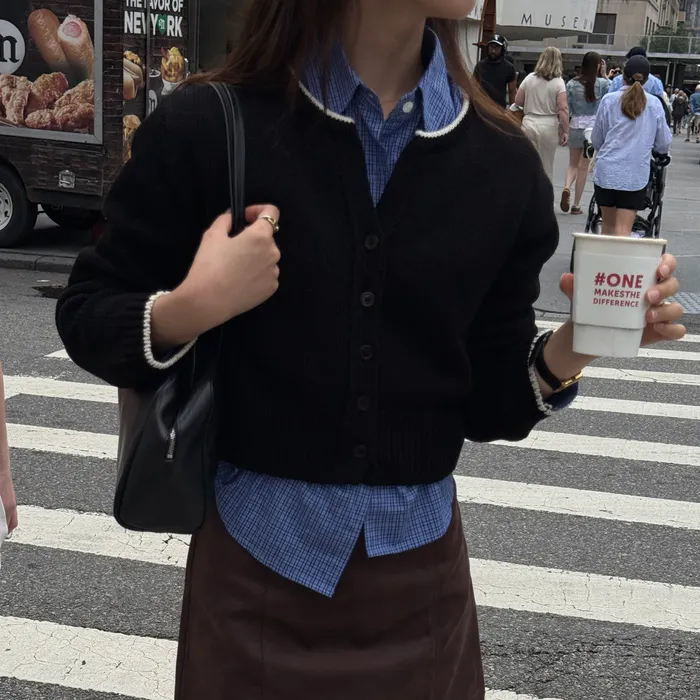 Lustre Cotton Knit Cardigan