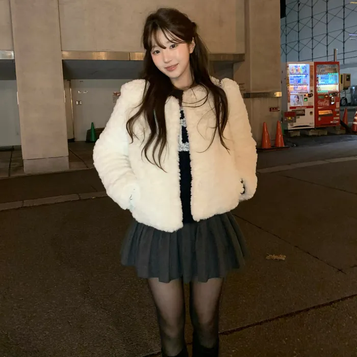 Karelian Pleats Mini Skirt_Charcoal