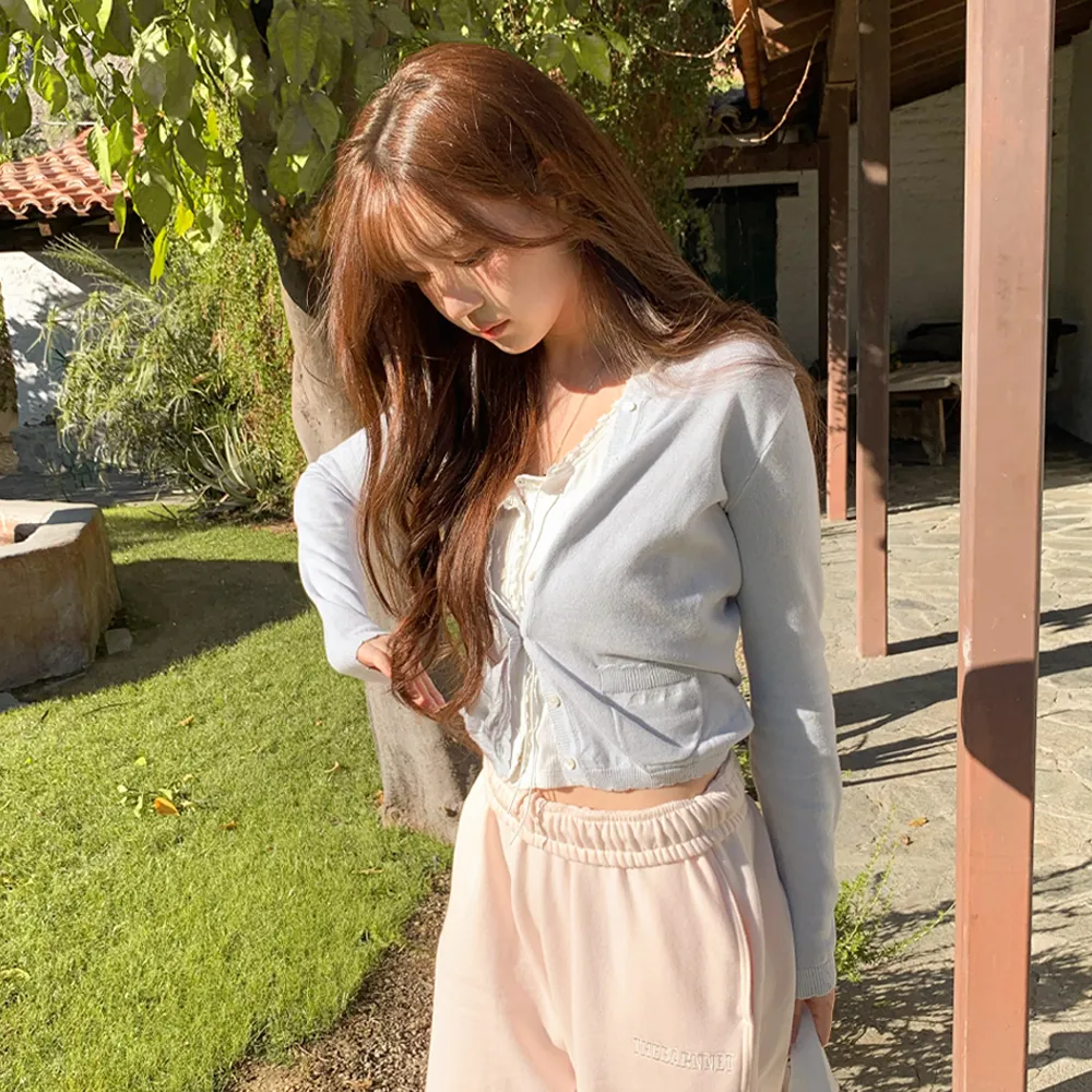 Ello Light Knit Cardigan_Light Blue