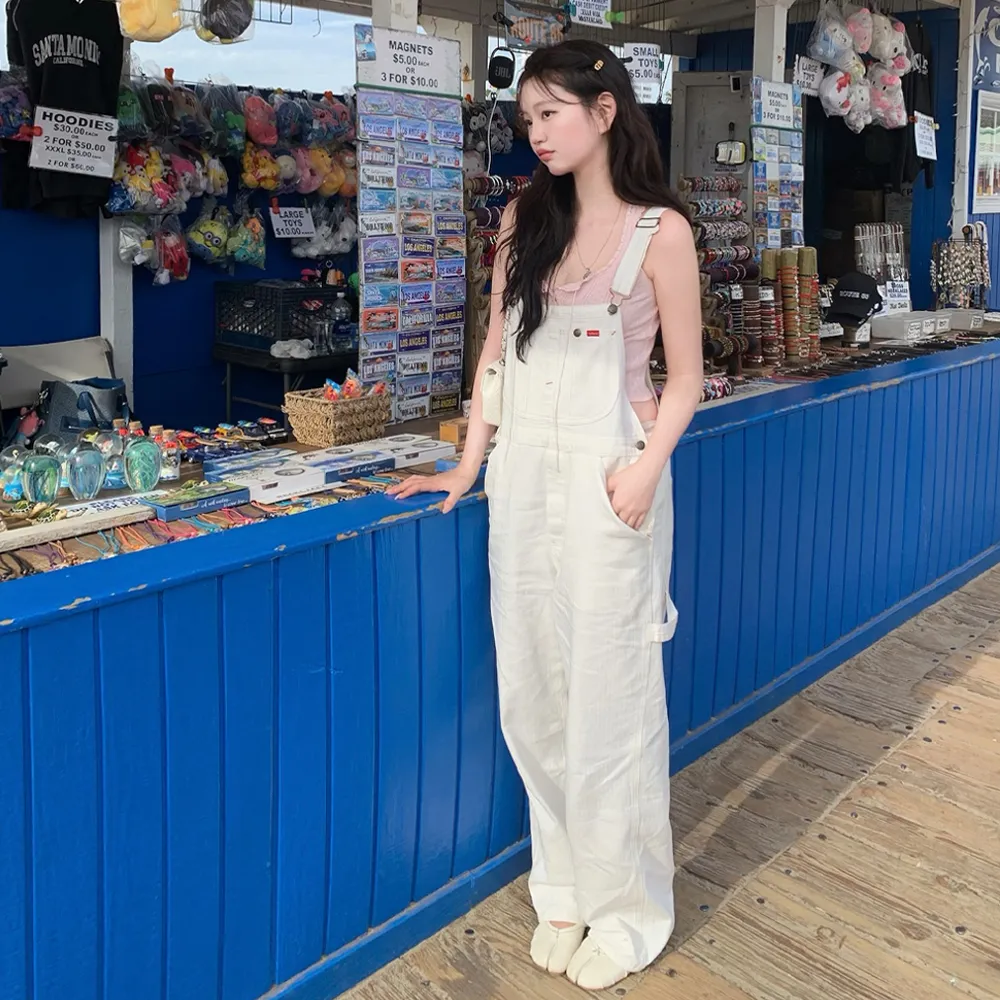 Oasis Herringbone Denim Overall