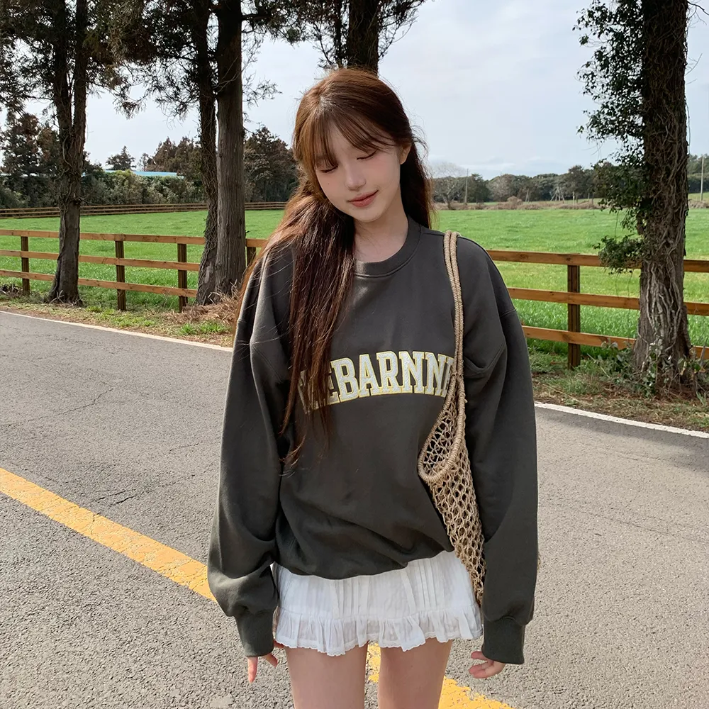 Sofie Logo Sweat Shirt_Khaki