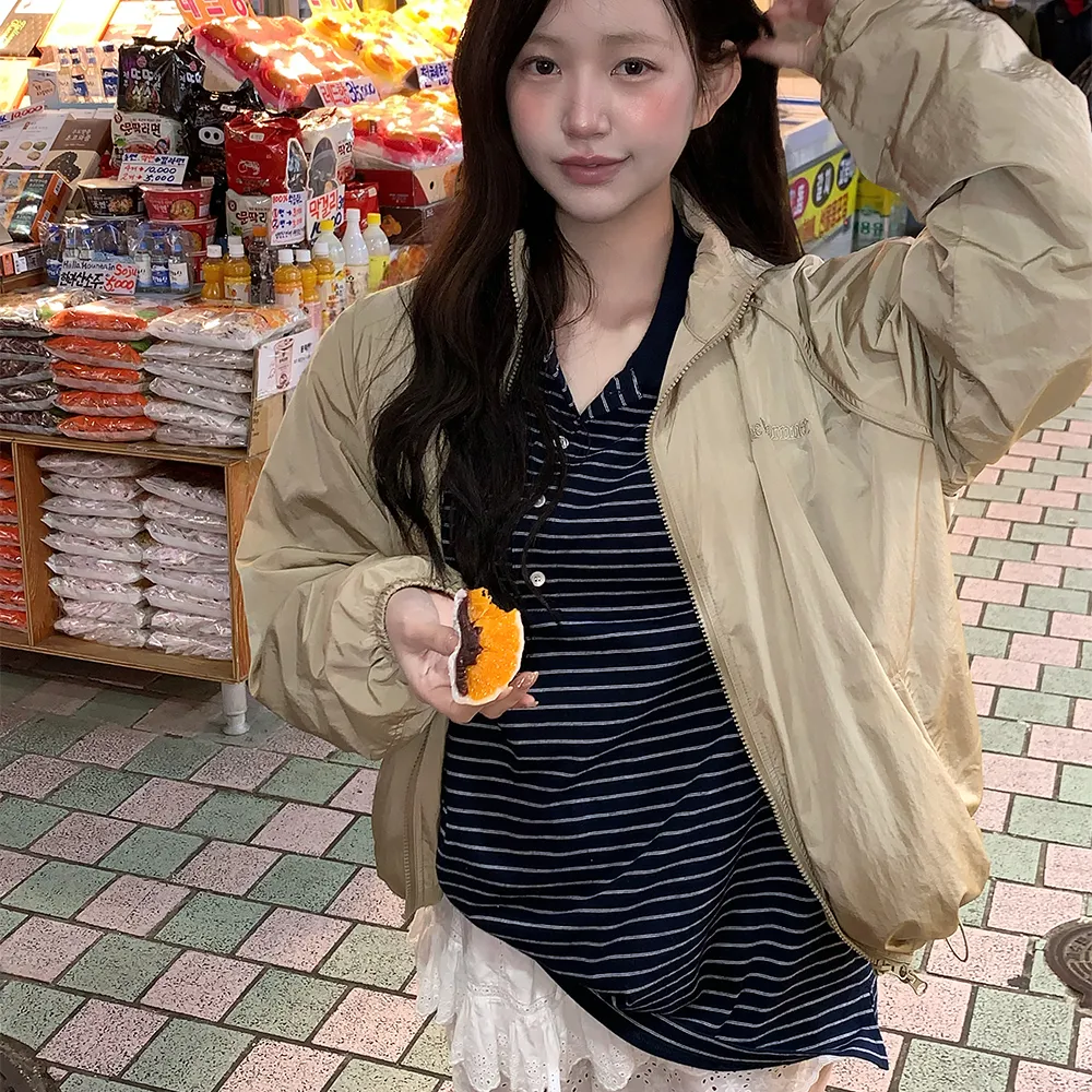 Cloudy Wind Set-Up Jacket_Beige