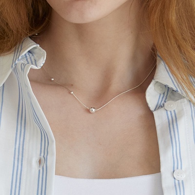 ◇roaju◇ [silver925]Mix ball point necklace silver925]Mix ball point necklace | ファッション通販サイト NUGU