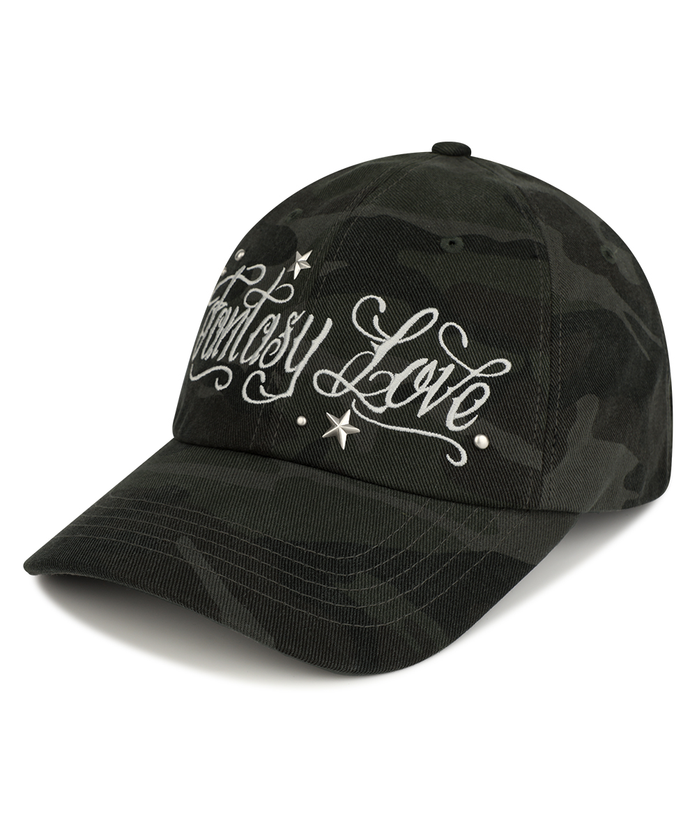 FANTASY LOVE CAMO CAP[BLACK]