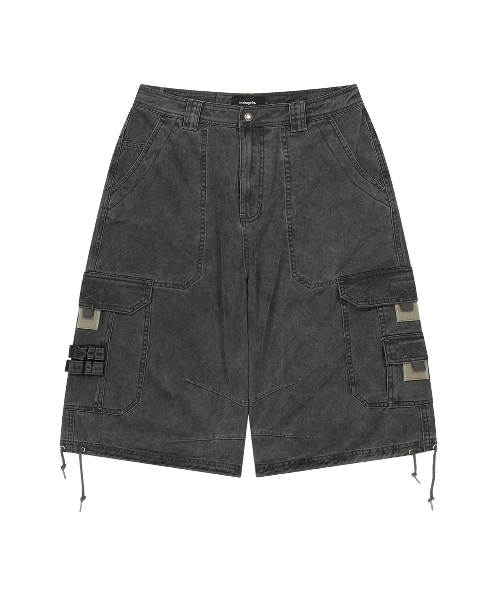 BERMUDA UTILITY CARGO SHORTS[CHARCOAL]