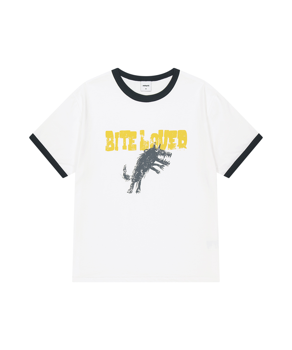BITE LOVER RINGER TEE[WHITE]