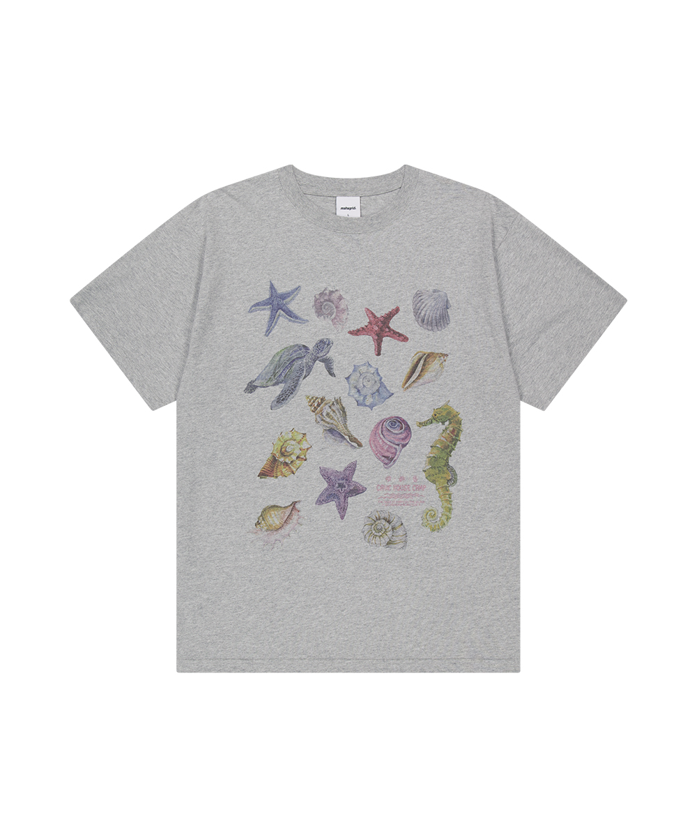 SEA SHELLS TEE[GREY]