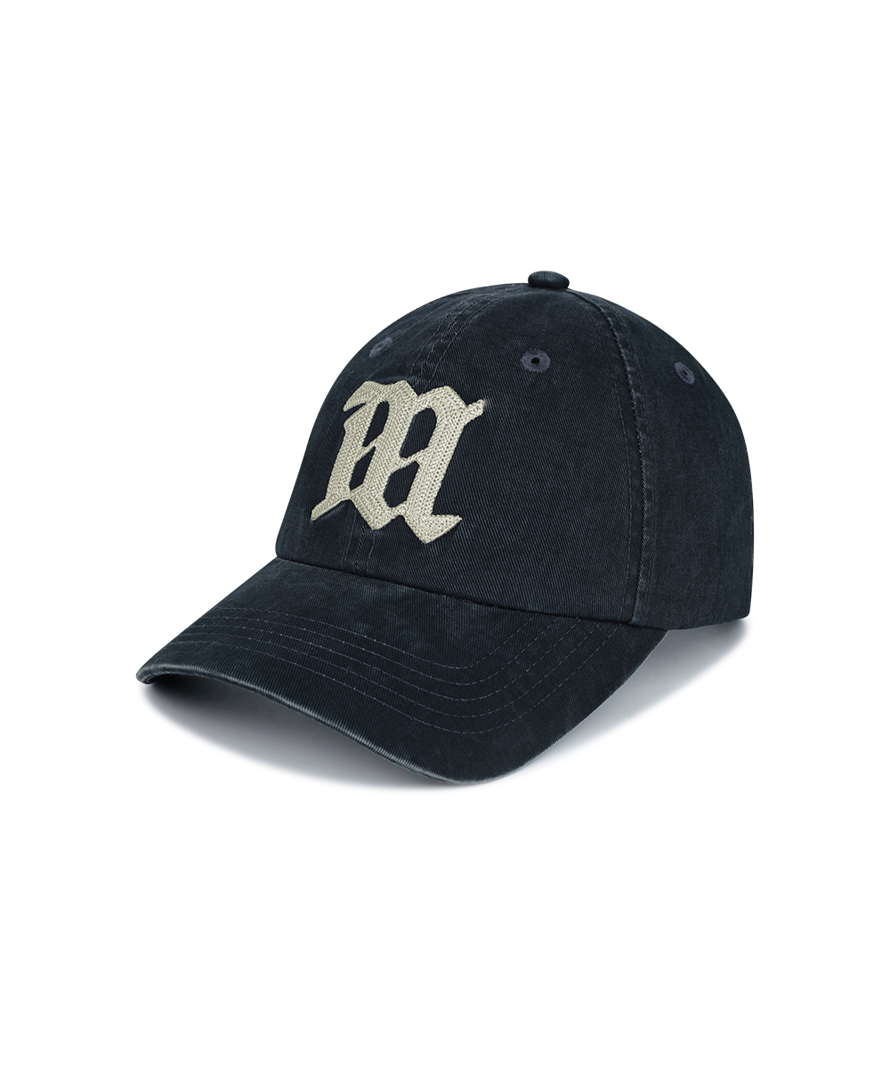 VINTAGE WASHED M BALL CAP[NAVY] | ファッション通販サイト NUGU
