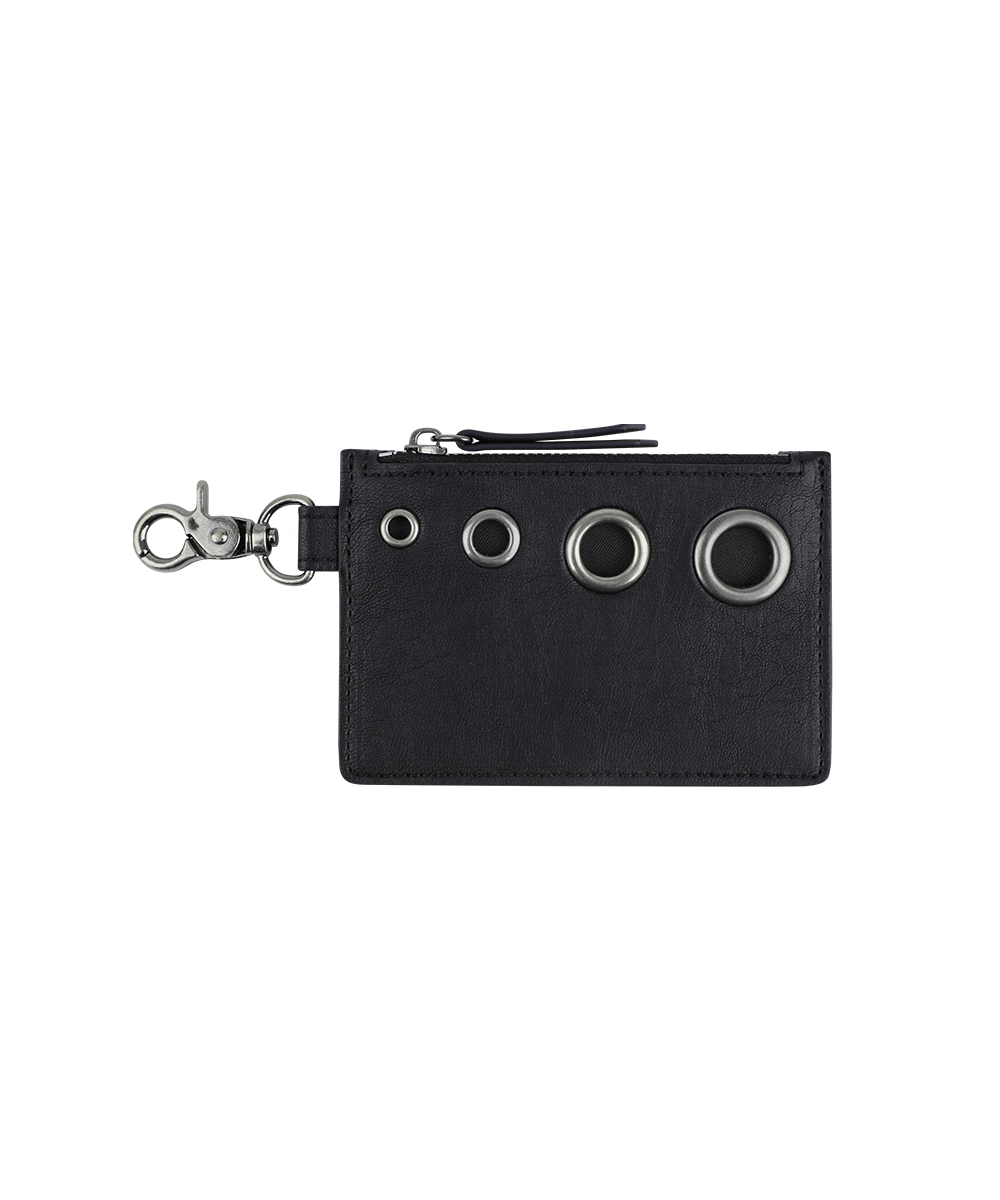EYELET WALLET[BLACK]
