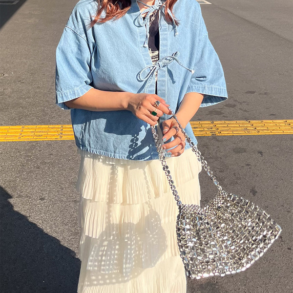 シルバーショルダーバッグ | ファッション通販サイト NUGU