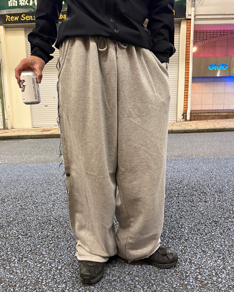 サイドスナップワイドスウェットパンツ | ファッション通販サイト NUGU