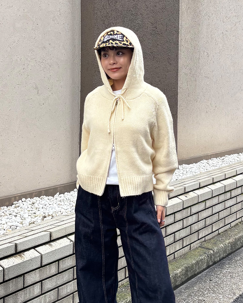 フードニットジップアップ | ファッション通販サイト NUGU