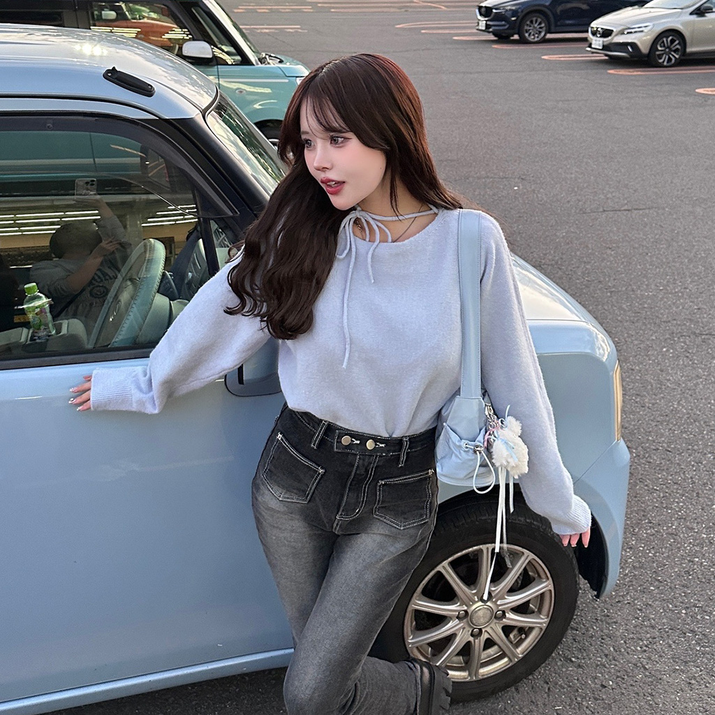 ネックリボンニット | ファッション通販サイト NUGU