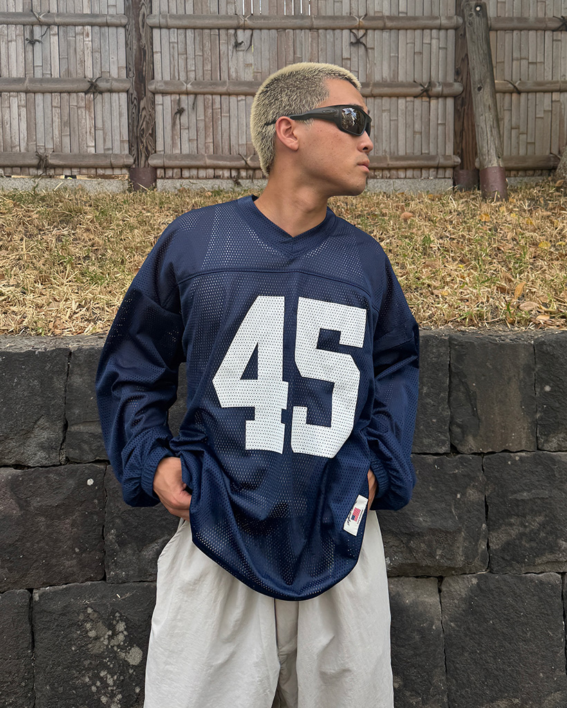 ナンバリングメッシュフットボールシャツ | ファッション通販サイト NUGU