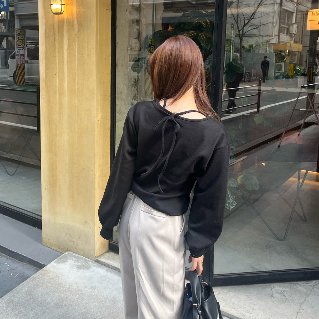 nagonstans レイヤード スウェット 定価3万6000円 nagonstans(ナゴンスタンス)｜form pullover/Stone の通販｜ELLESHOP