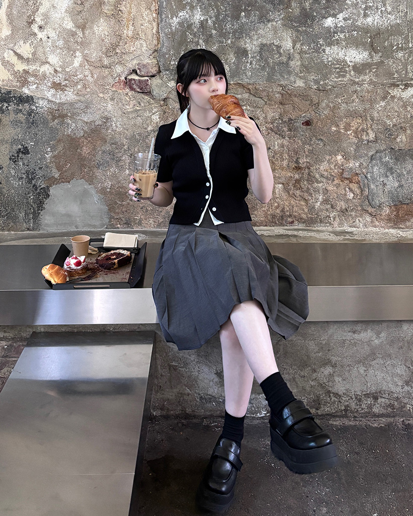 ベルトセットプリーツミディスカート | ファッション通販サイト NUGU