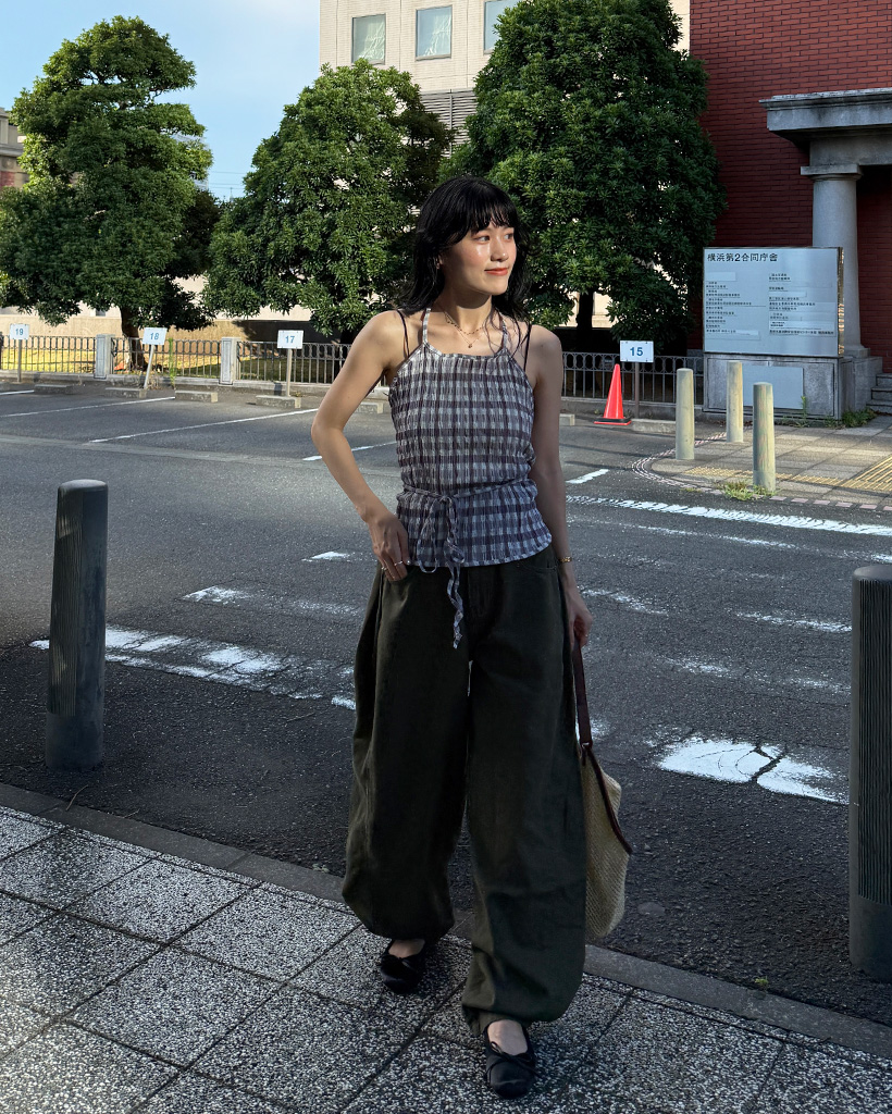 サイドピンタックワイドパンツ | ファッション通販サイト NUGU