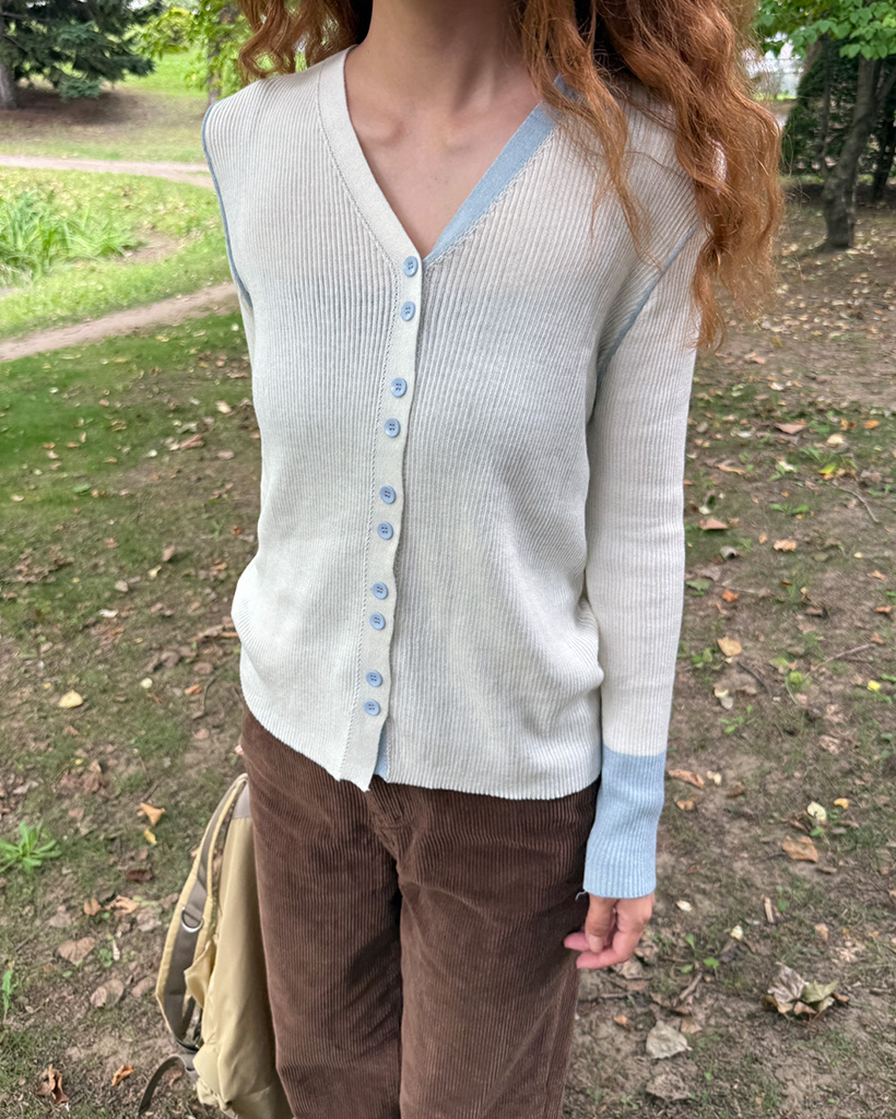 モードバイカラーミンクタッチカーディガンMF2910 モードバイカラーミンクタッチカーディガン mf2910【韓国モード