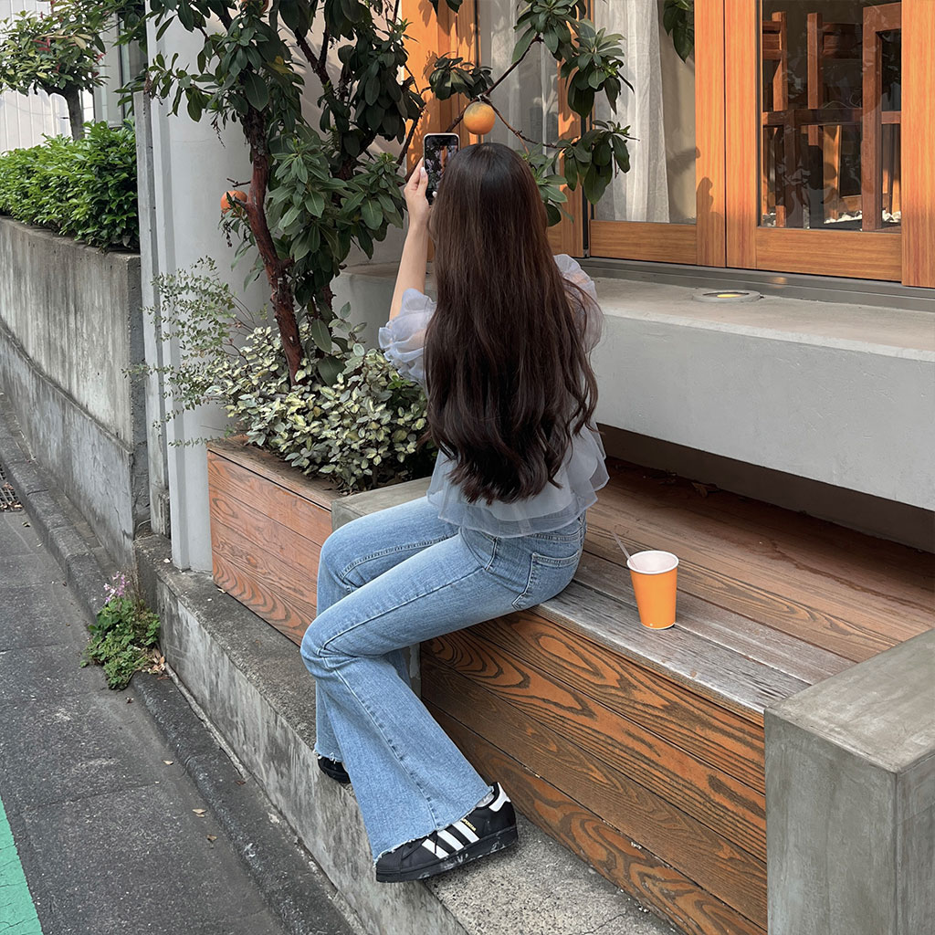フレアフィットデニムパンツ | ファッション通販サイト NUGU