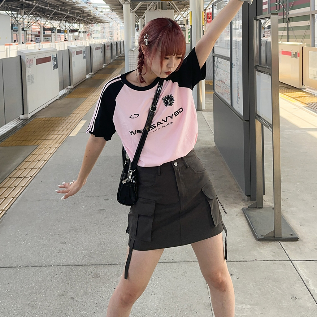 オーバーサイズトラック半袖Tシャツ | ファッション通販サイト NUGU