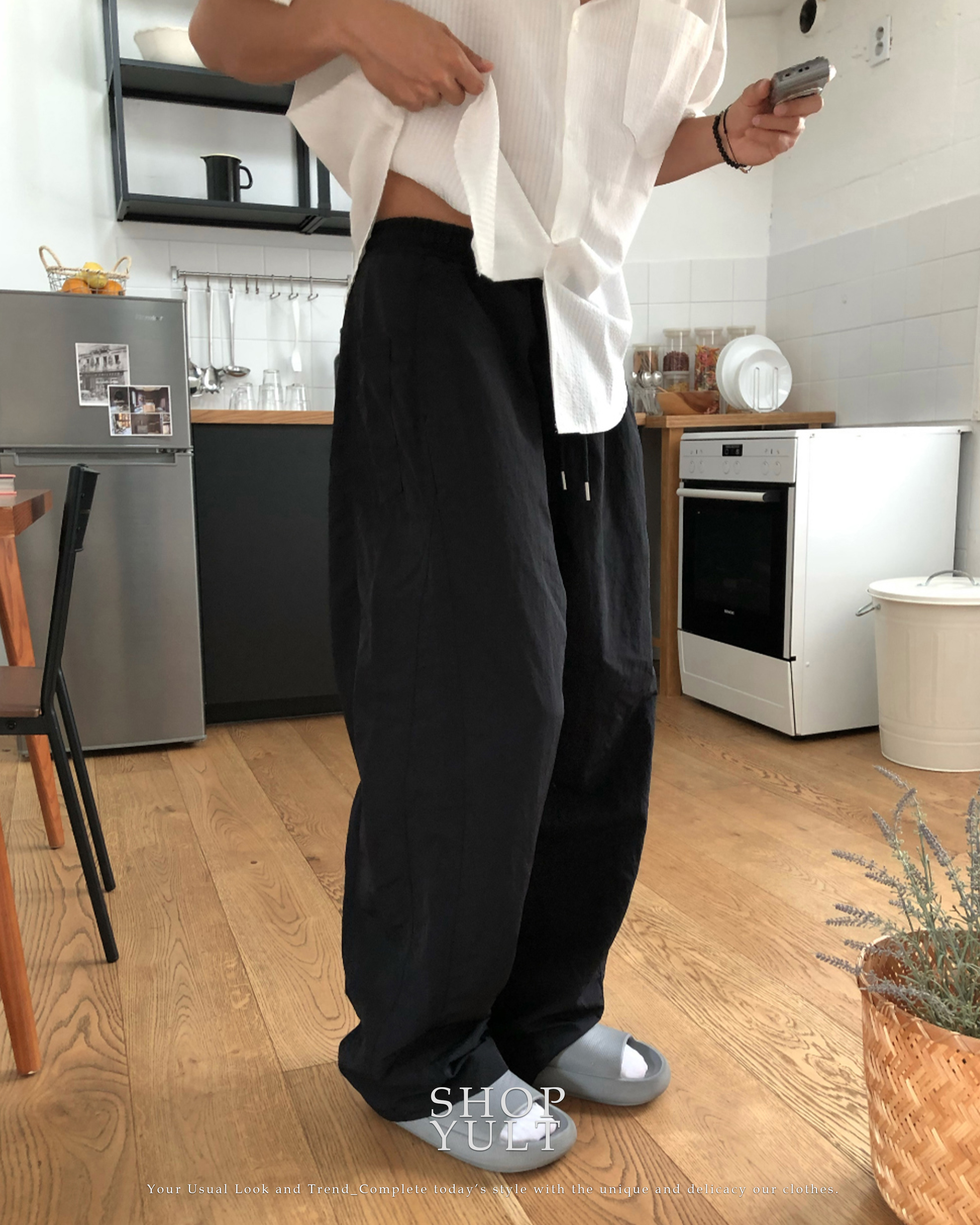 (4color)ナイロントラックバルーンパンツ