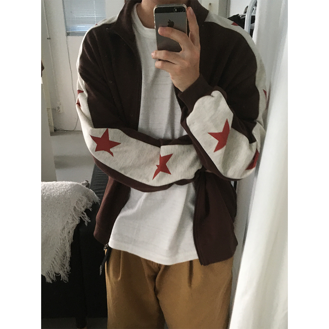 てぷぷ　0103 ♡ Vintage Star Zip-Up (3 Color) | ファッション通販サイト NUGU