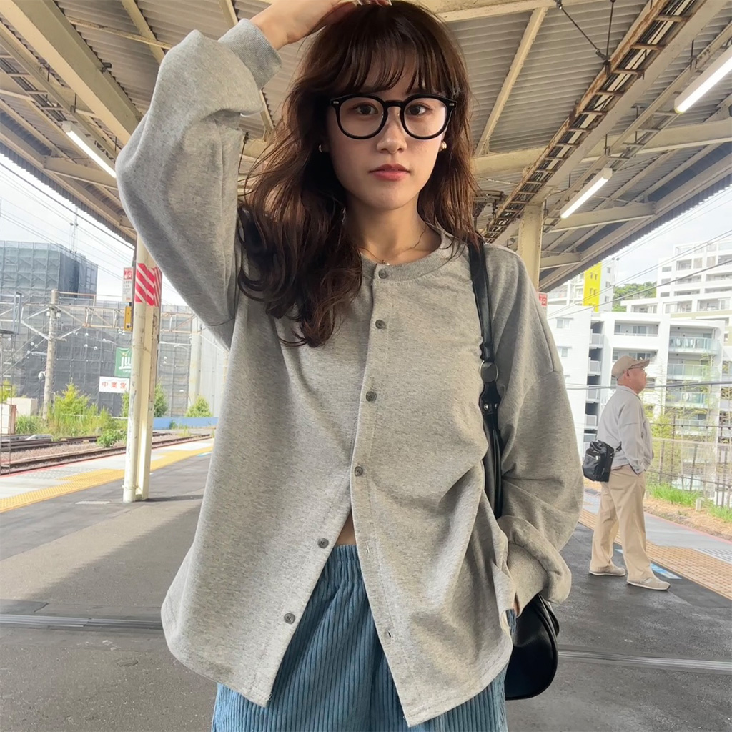 オーバーサイズボタンカーディガン | ファッション通販サイト NUGU