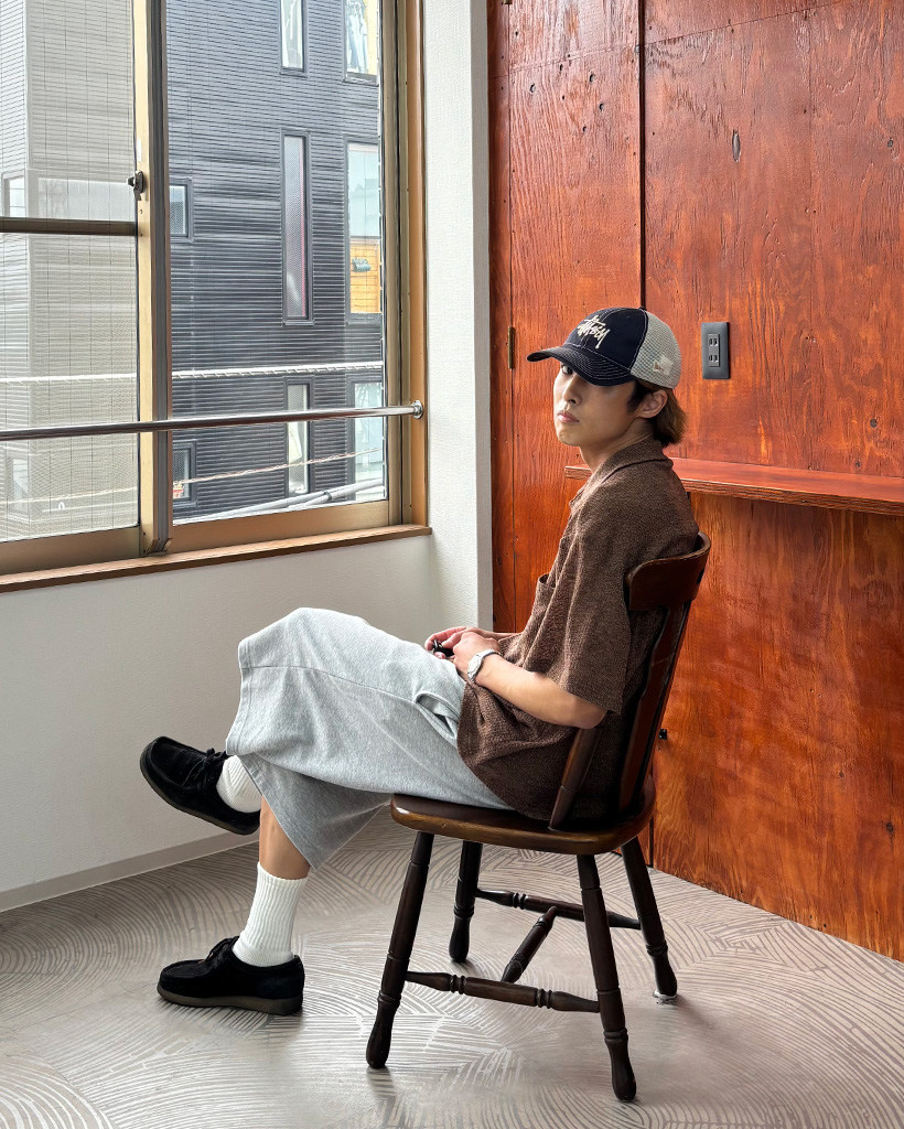 ユニセックス）レイヤードスウェットバミューダパンツ | ファッション