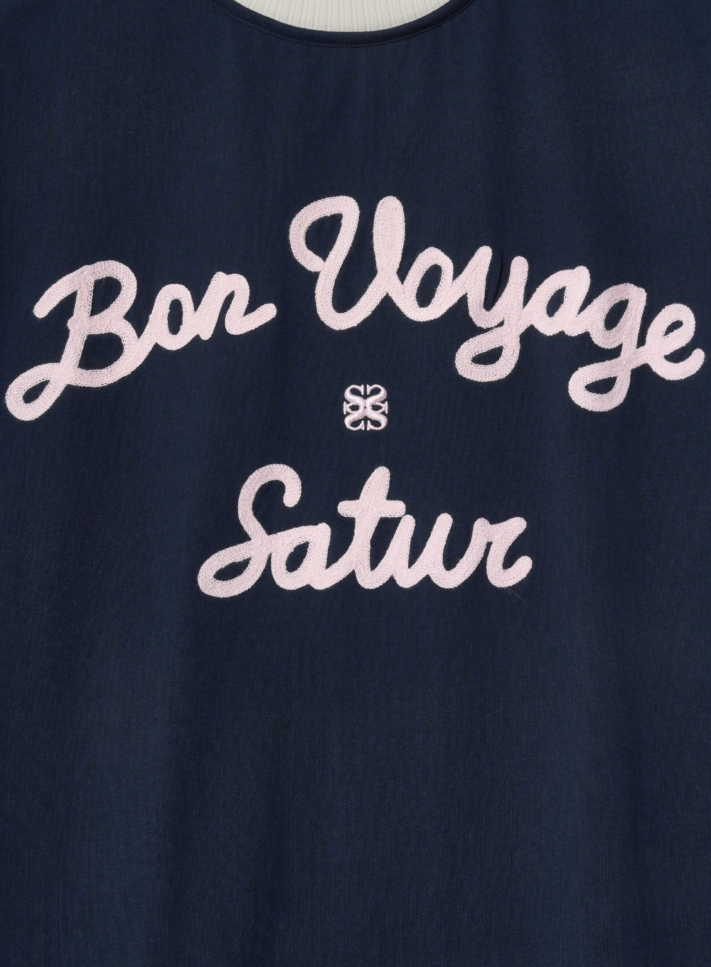 Satur Logo Voyage T-Shirt - Navy Pink | ファッション通販