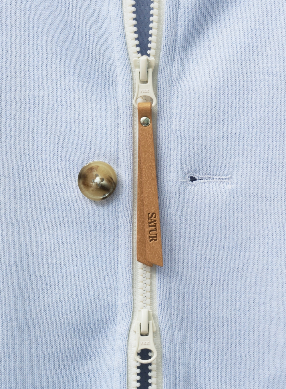 Lawton Loose Fit Hood Zip-up - Sky Blue | ファッション通販