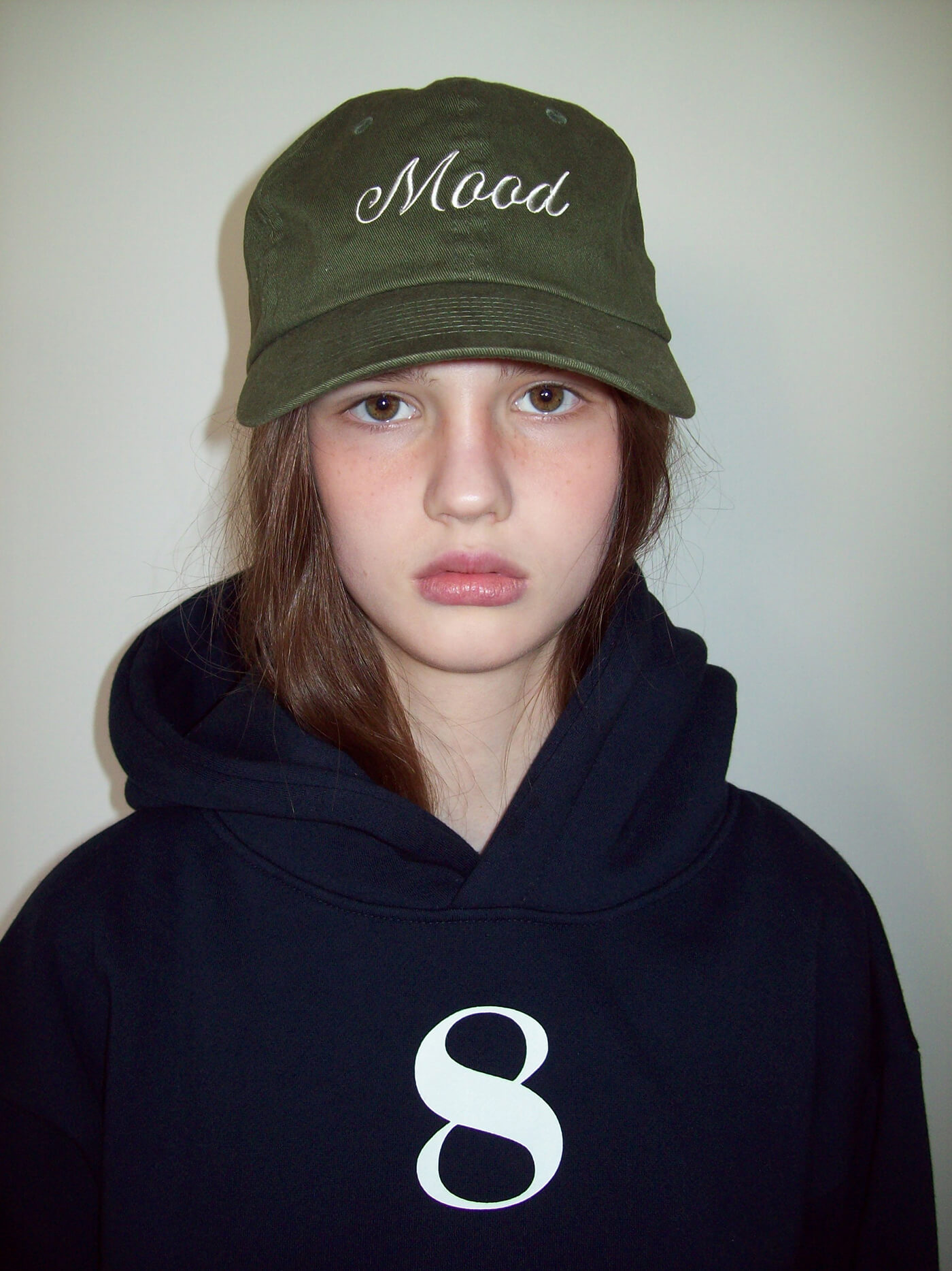 Khaki Mood Typo Ball Cap