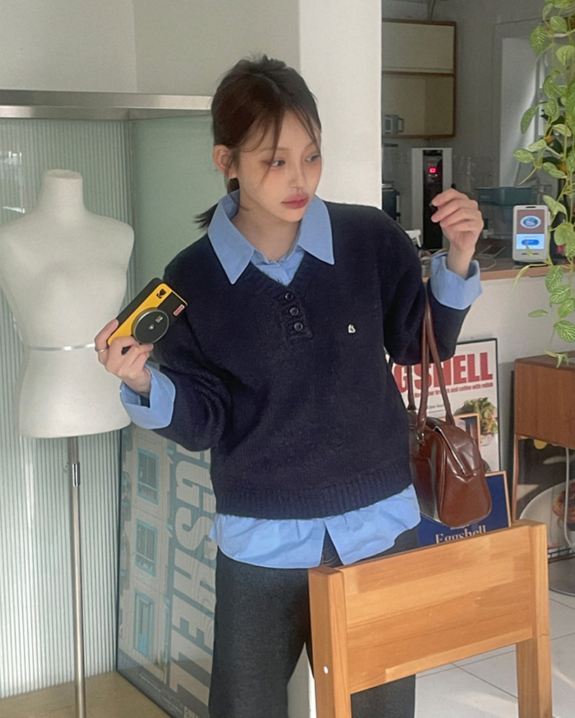 シャツレイヤードニット | ファッション通販サイト NUGU