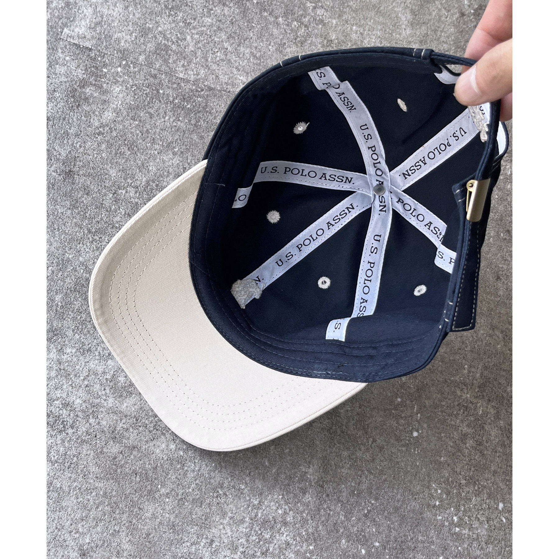U.S. POLO ASSN.】 1ポイント刺繍ツイルキャップ | ファッション