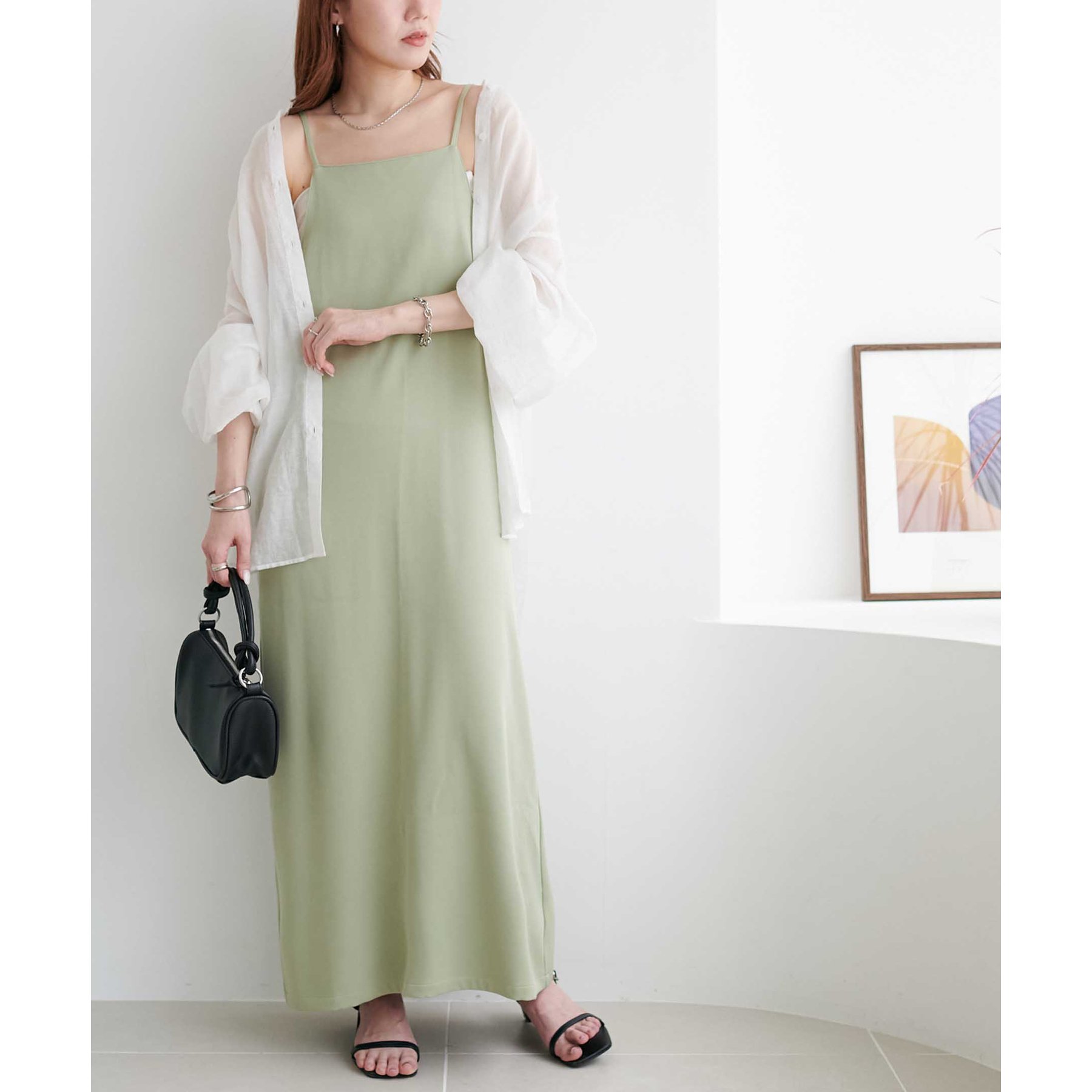 限定値下げ　5-6万購入　Vava Dudu　キャミワンピ　vavadudu WEB限定】バイカラーキャミワンピース | DOUDOU(ドゥドゥ