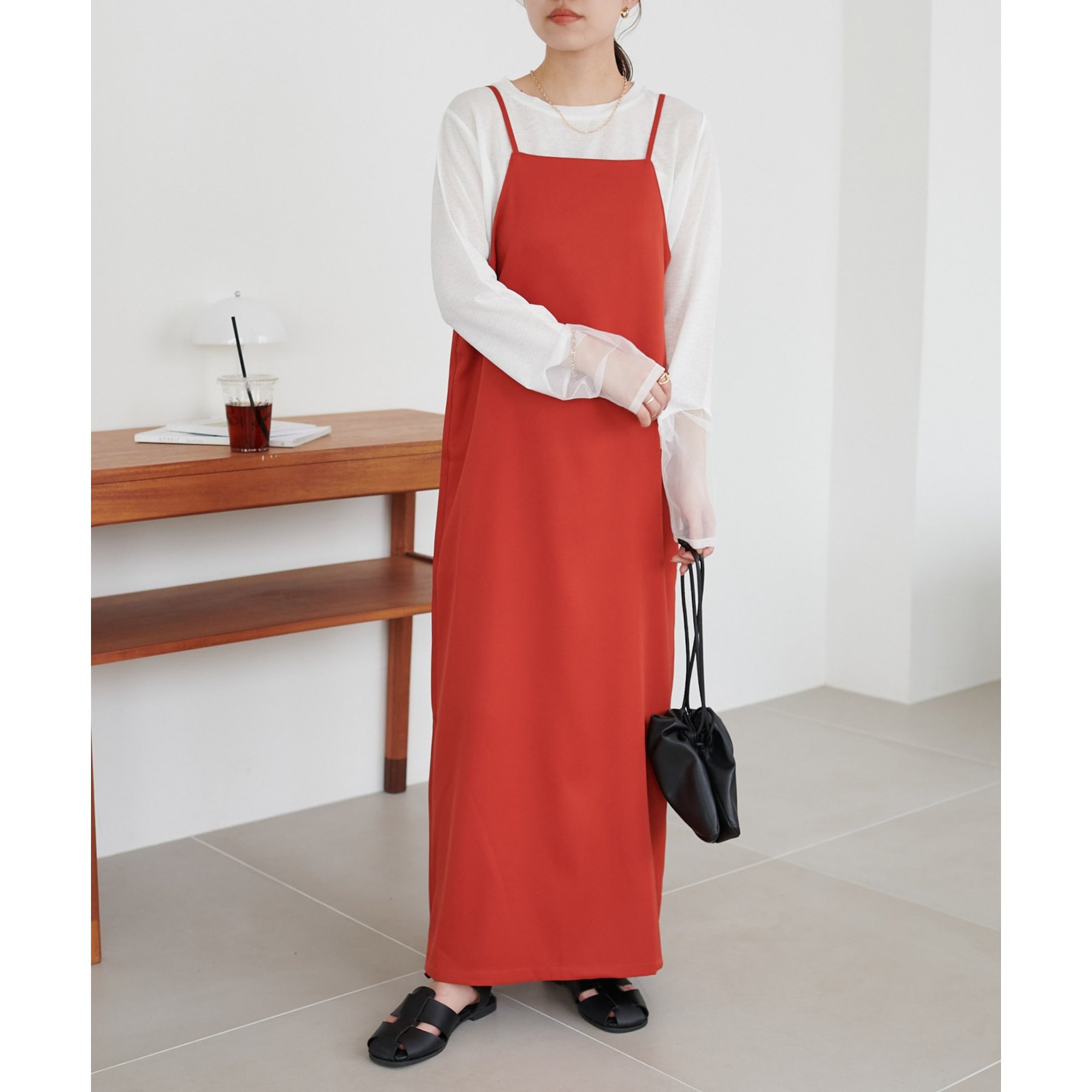 極美品　dosa ワンピース　キャミソール2枚セット 新色追加!/ベストセラー】マキシキャミワンピース《WEB限定