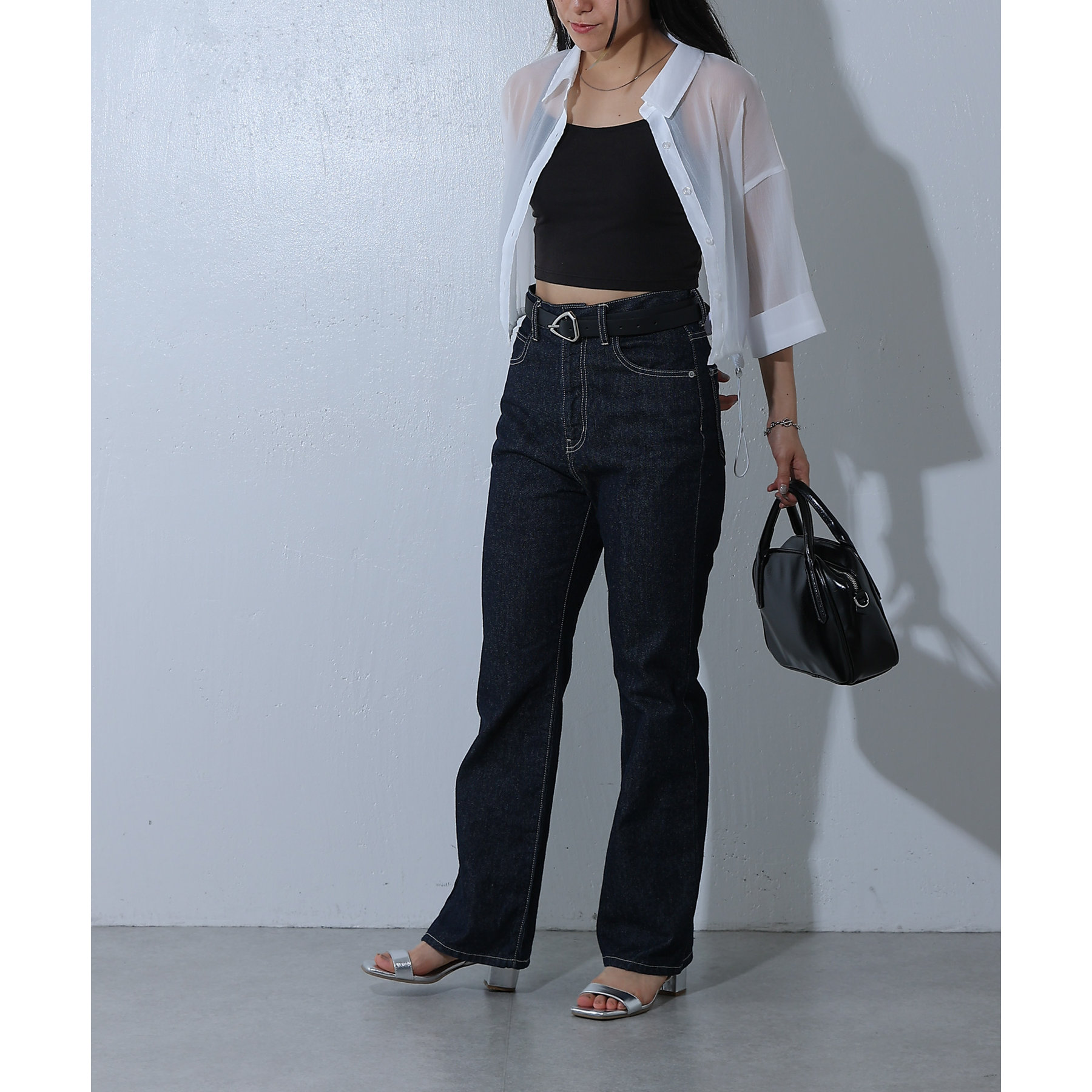 新色追加 / S~Lサイズ展開】フレアデニムパンツ | ファッション通販