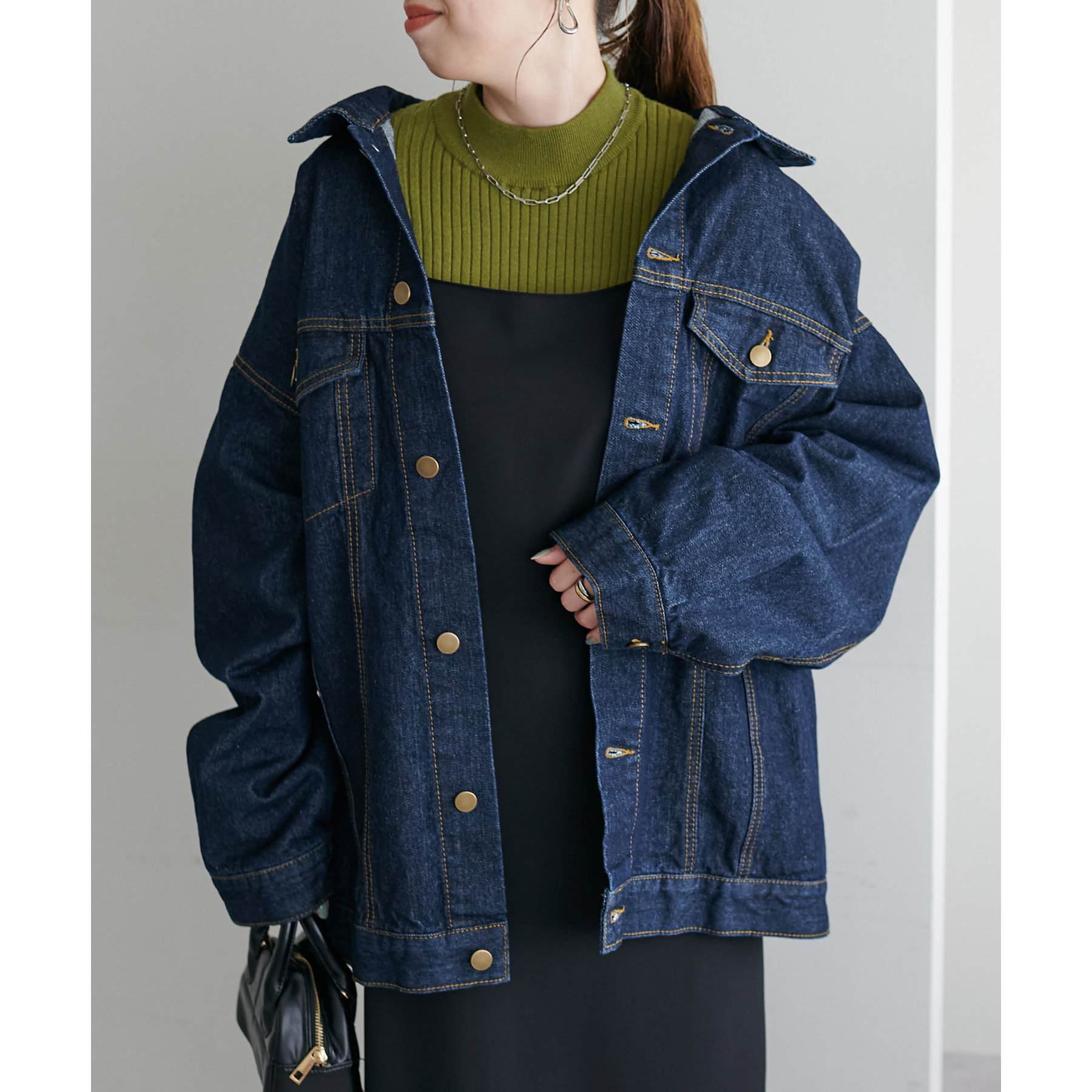 美品★ USAコットンデニムビッグGジャン セール】【WEB限定】USAコットンデニムビッグGジャン《ユニ