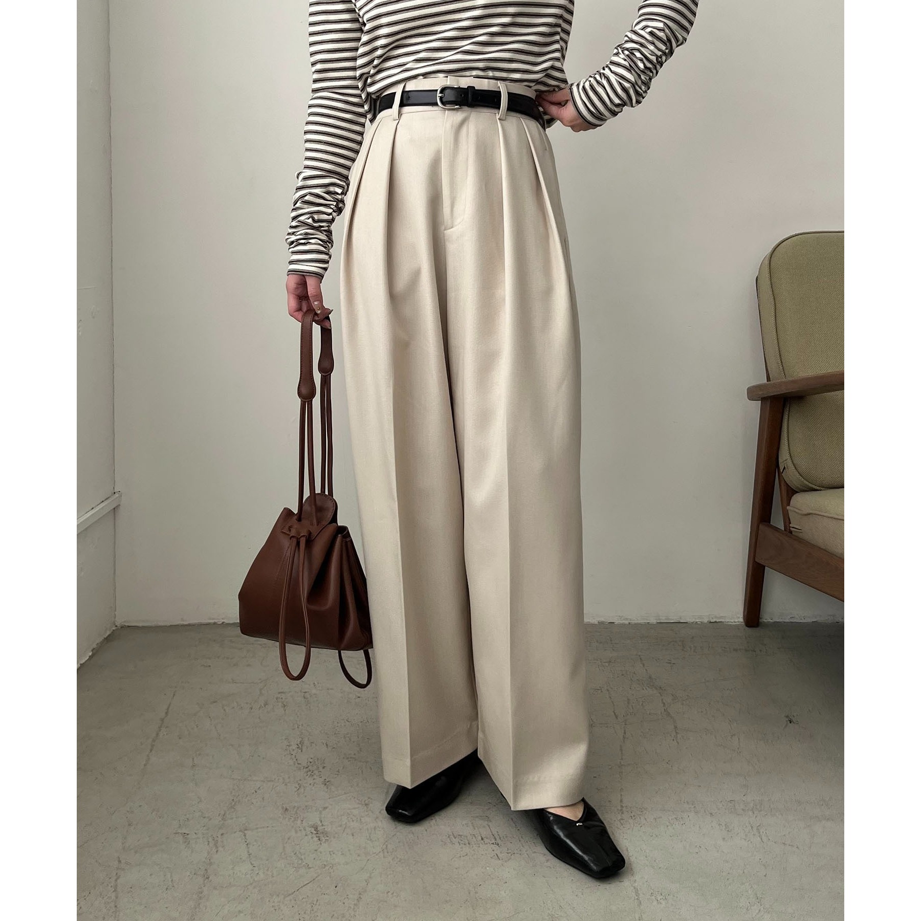 累計2.5万本！】【新色追加】2タックワイドパンツ | ファッション通販