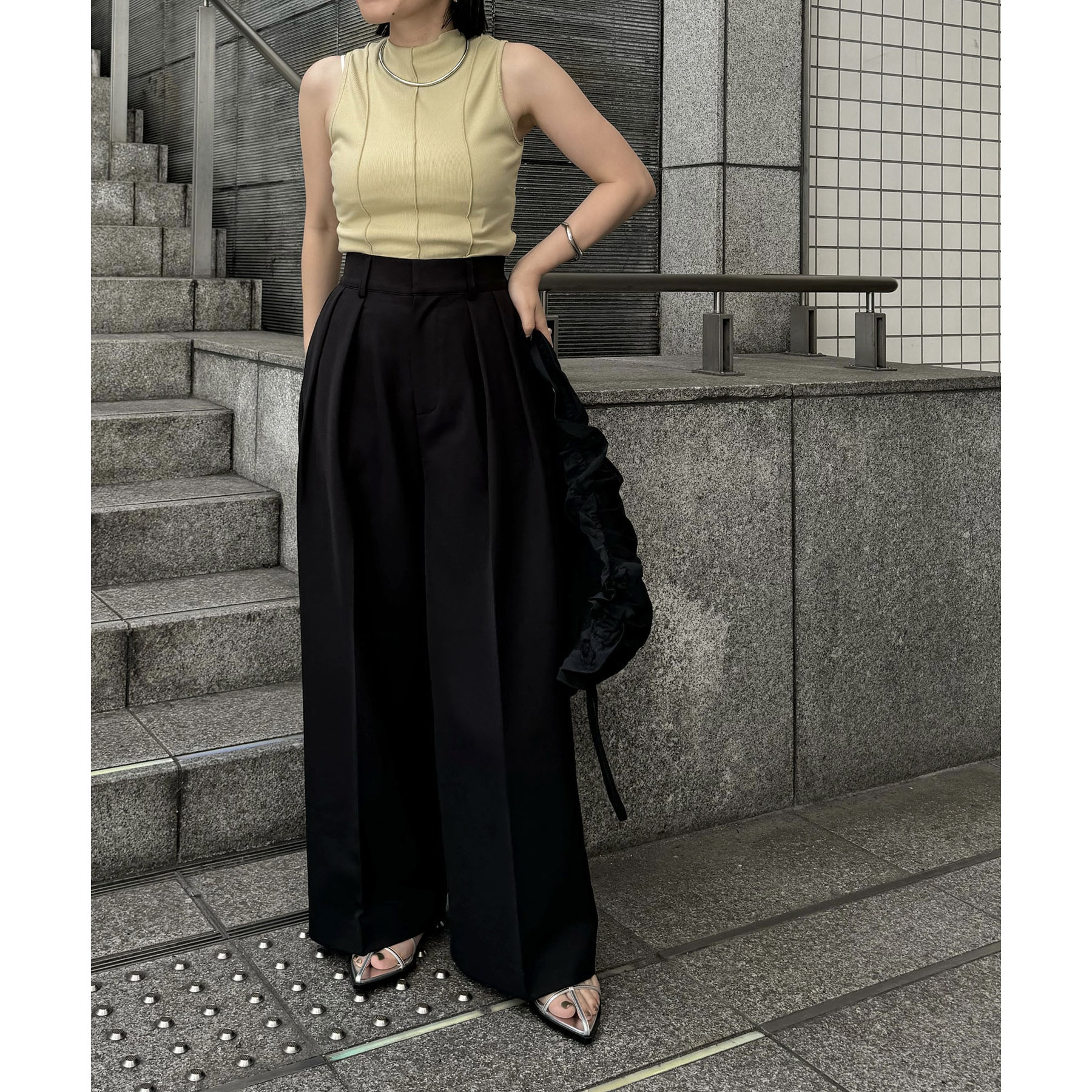 累計2万本！】【LE'MAGE×gemeilコラボ】2タックワイドパンツ