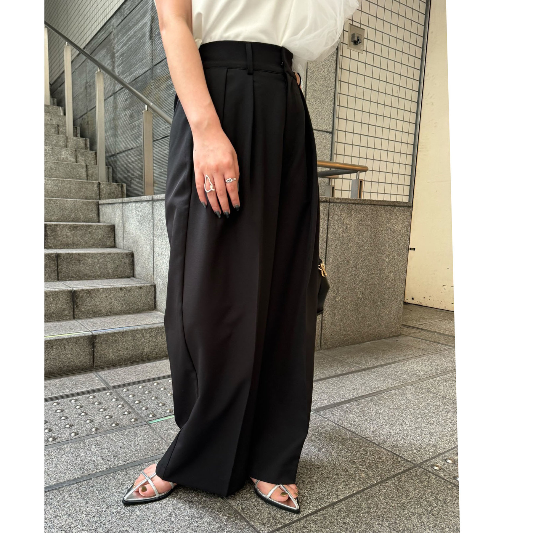 累計2万本！】【LE'MAGE×gemeilコラボ】2タックワイドパンツ