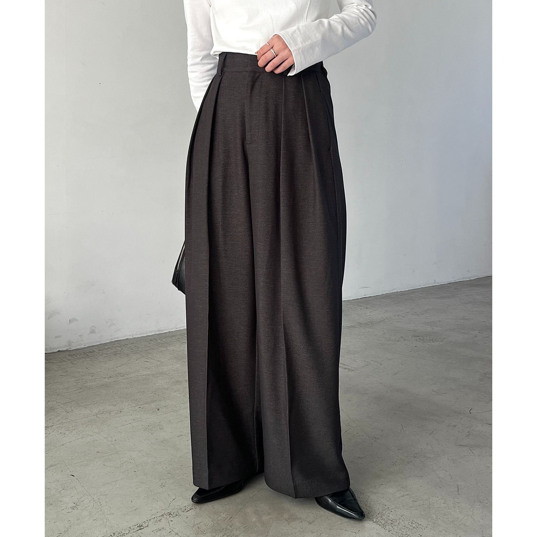 【累計2.5万本！】【新色追加】2タックワイドパンツ