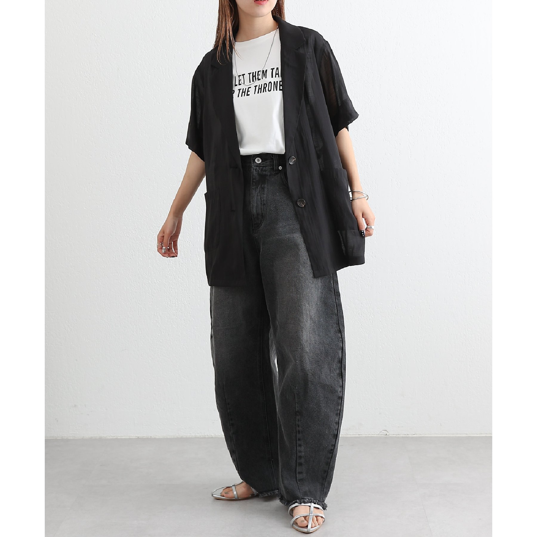 S～Lサイズ展開】カーブデニムパンツ | ファッション通販サイト NUGU