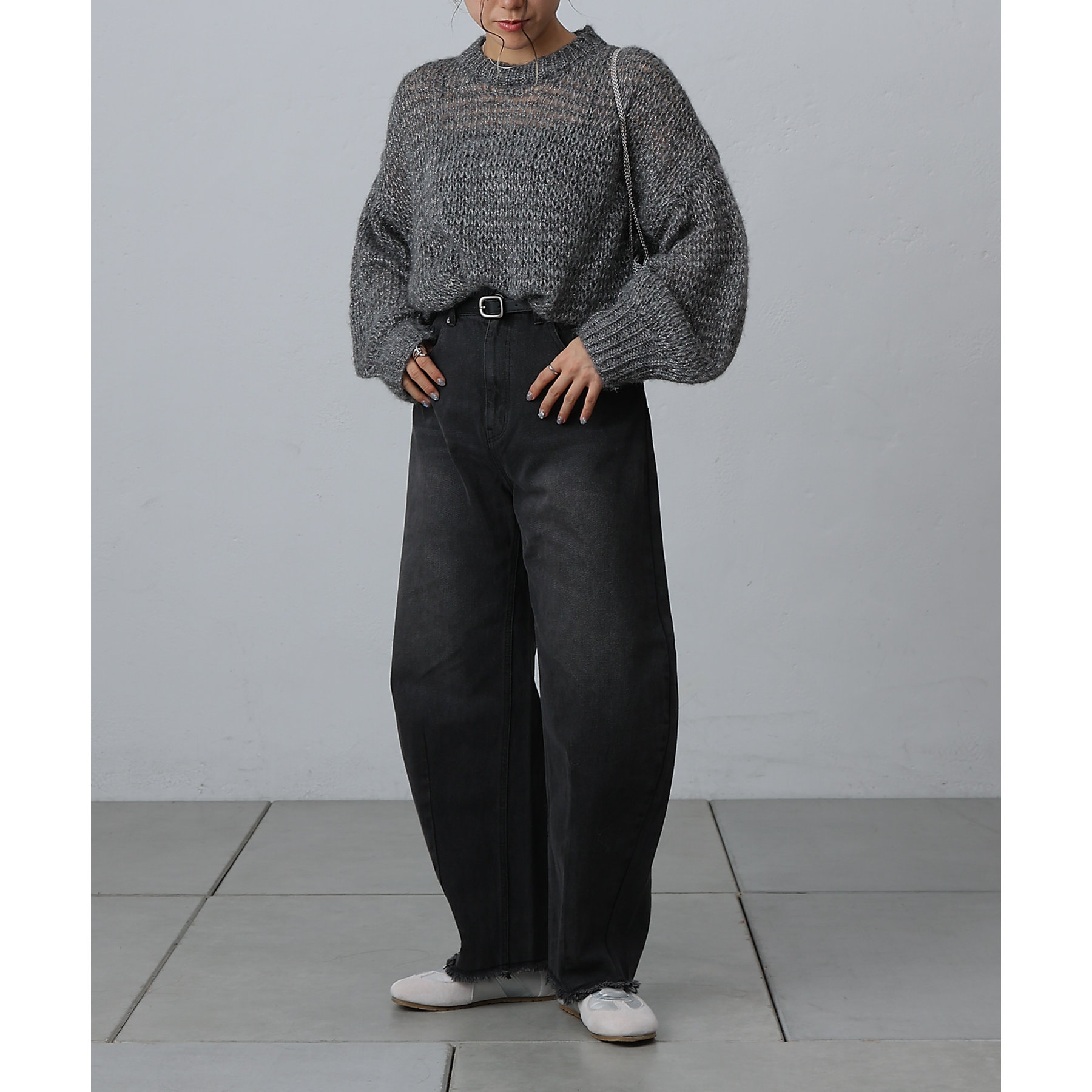 S～Lサイズ展開】カーブデニムパンツ | ファッション通販サイト NUGU