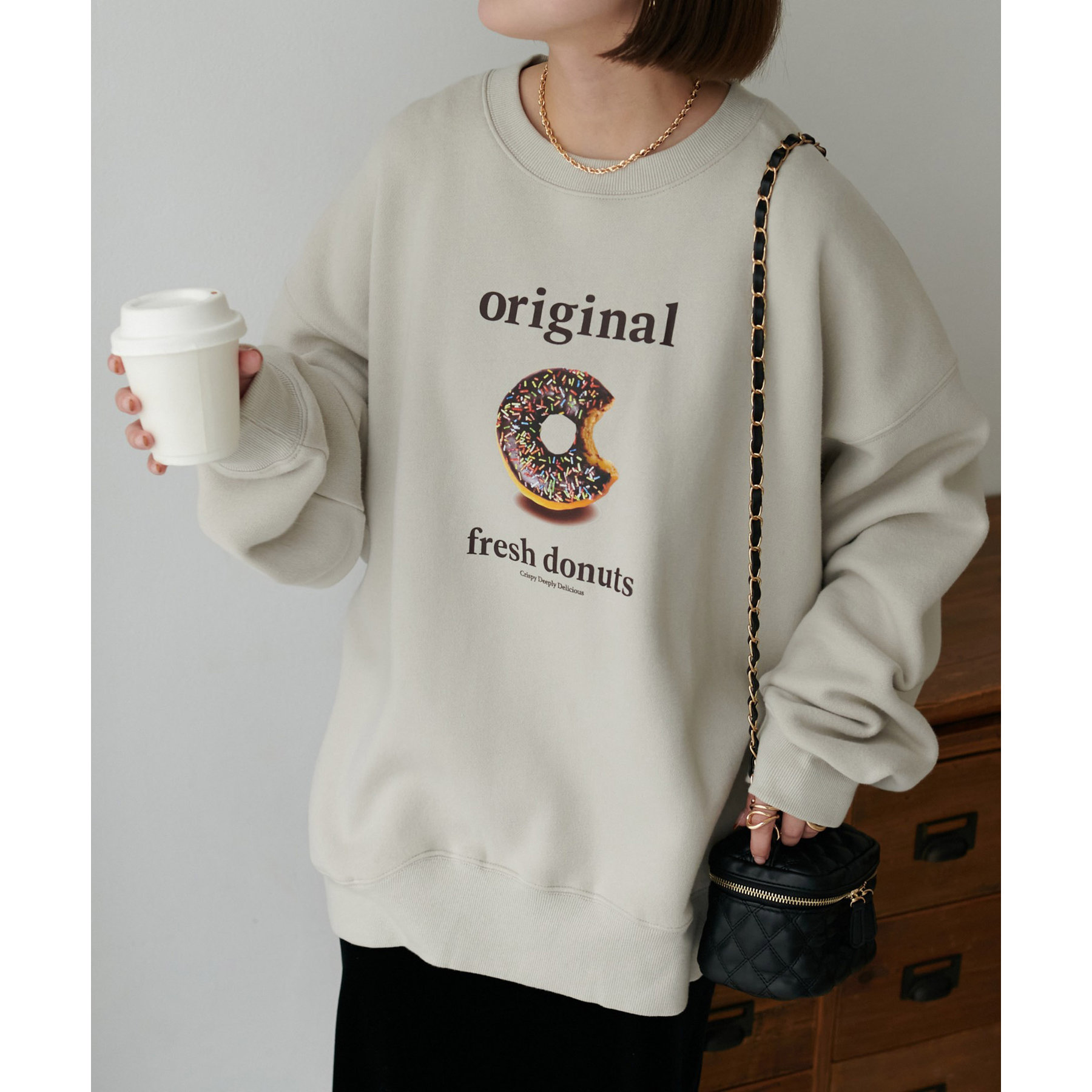 WEB限定】クッキーアンドドーナッツグラフィックスウェット