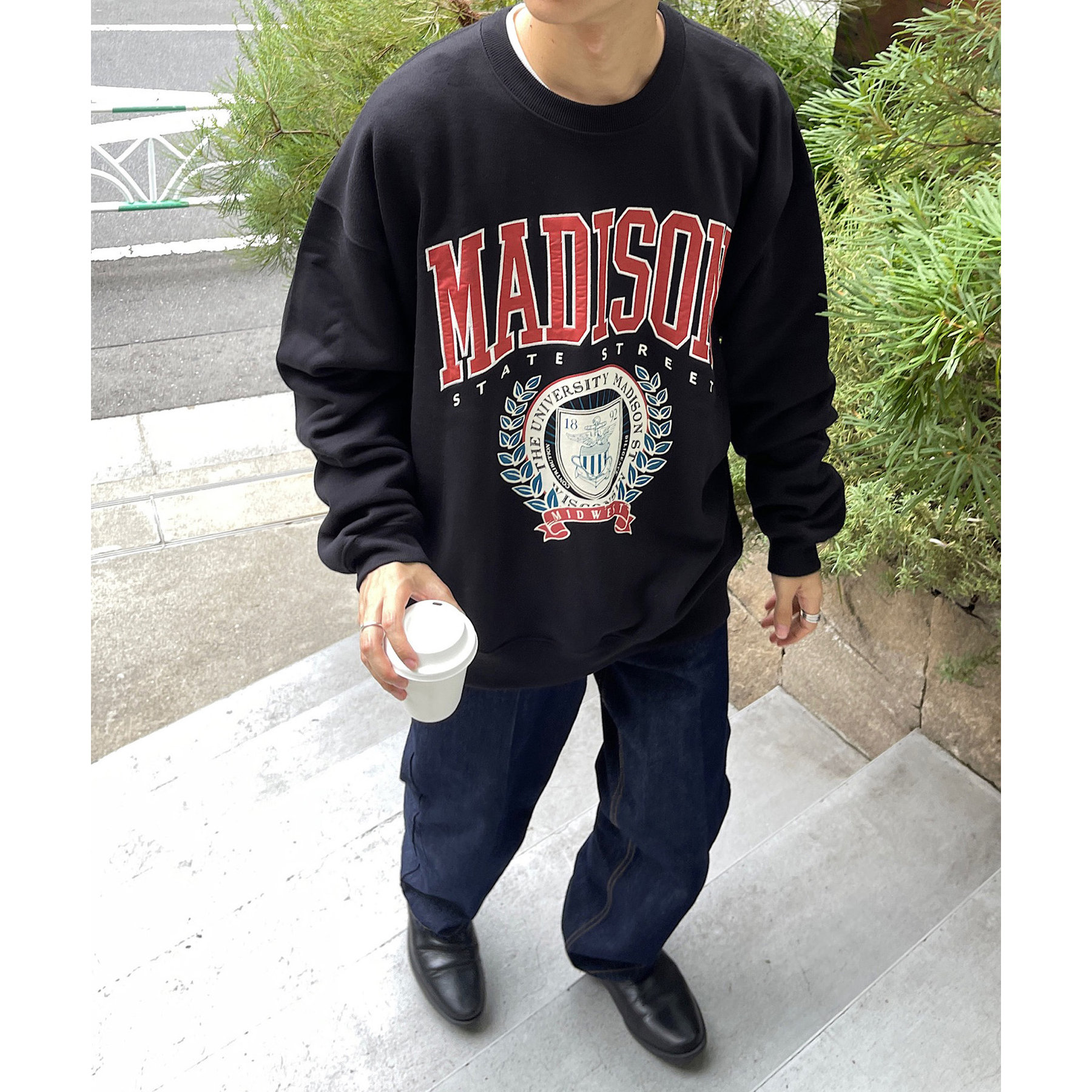 【即完モデル‼︎】NIKE◎刺繍 カレッジロゴ スウェット C987 即完モデル‼︎】NIKE◎刺繍 カレッジロゴ スウェット C987