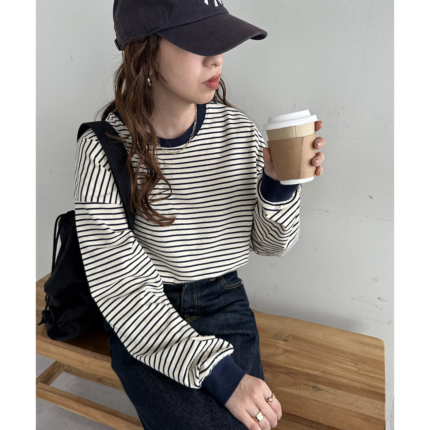 セーラーカラーボーダーカーディガン | ファッション通販サイト NUGU