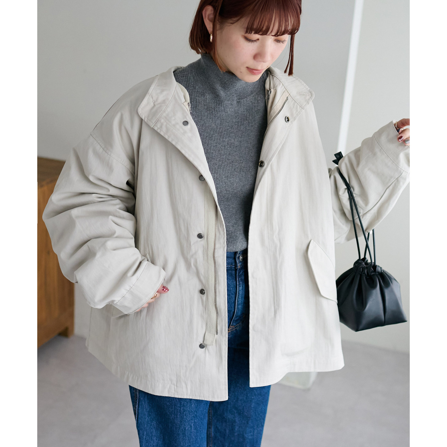 ユニセックス】3WAYライナー付ショートモッズコート | ファッション