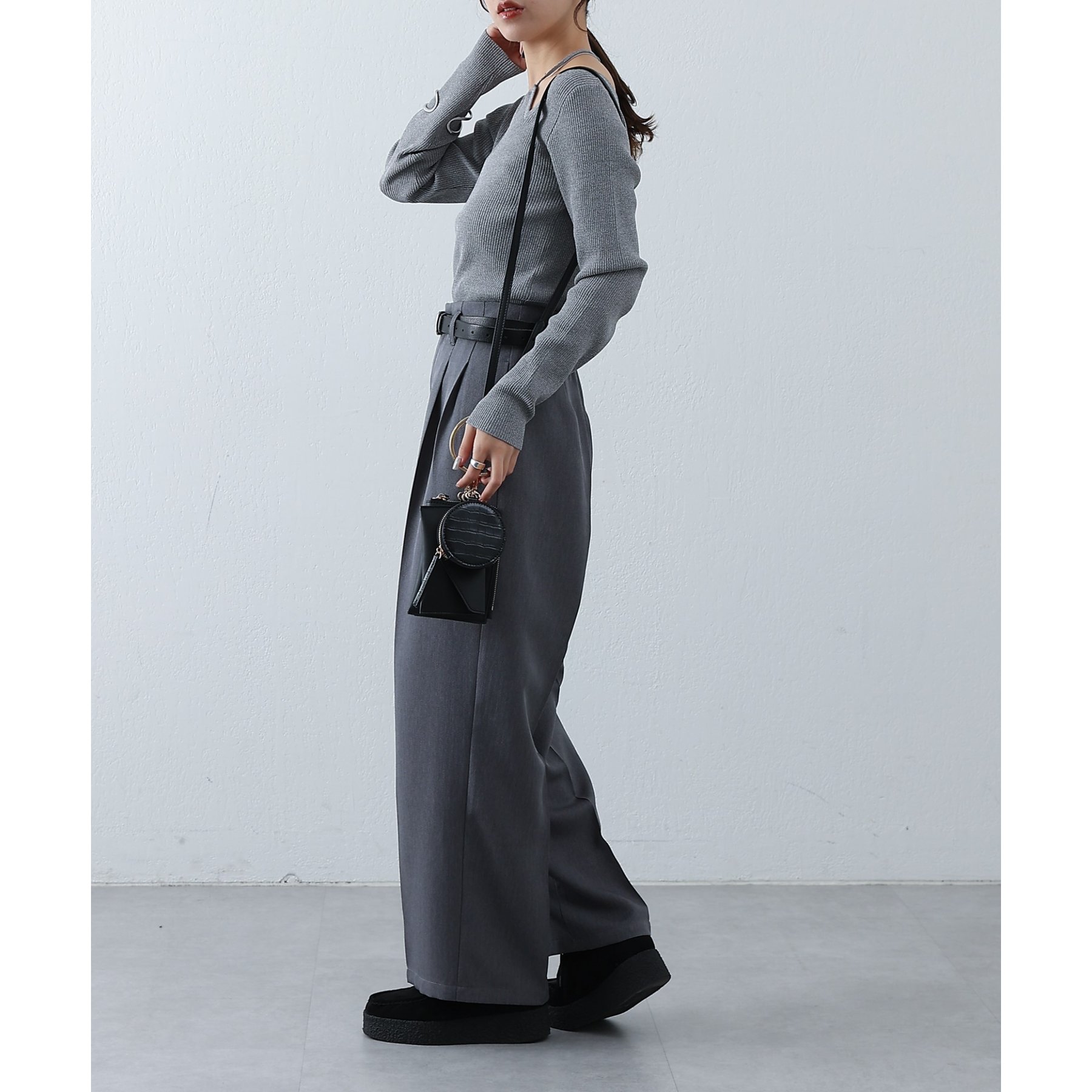 らきぬ 3点 同梱 着用動画あり】3連ショルダーバッグ/スマホショルダー